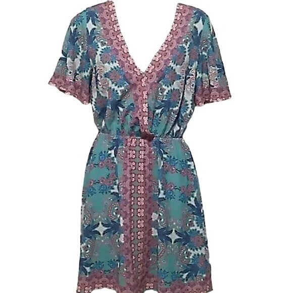 Flying Tomato Boho Print Mini Dress - Picture 1 of 6